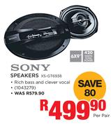 Sony Speakers XS-GT6938-Per Pair