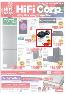 HiFi Corp : Why Shop Anywhere Else (2 Sep - 6 Sep 2015), page 1