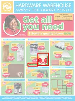 Hardware Warehouse Eastern Cape : Get All You Need (25 Jul - 7 Aug 2015), page 1