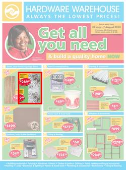 Hardware Warehouse Eastern Cape : Get All You Need (25 Jul - 7 Aug 2015), page 1