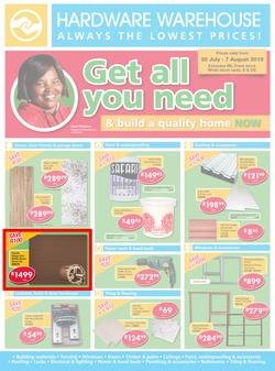 Hardware Warehouse Eastern Cape : Get All You Need (25 Jul - 7 Aug 2015), page 1