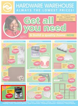 Hardware Warehouse Eastern Cape : Get All You Need (25 Jul - 7 Aug 2015), page 1