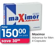 Maximor Advance For Men Capsules-4's Per Pack