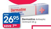Dermadine Antiseptic Ointment-25g Each