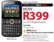 Samsung E2220-On MTN Pay As You Go