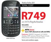 Nokia Asha 201-On MTN Pay As You Go