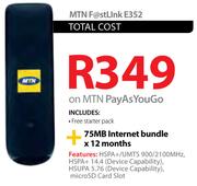MTN Fastlink E352-On MTN Pay As You Go