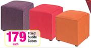 Fixed Suede Cubes-Each