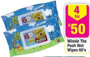 Winnie The Pooh Wet Wipes-4x60's