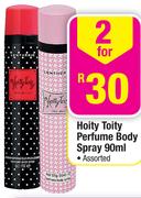 Hoity Toity Perfume Body Spray-2x90Ml