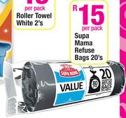Supa Mama Refuse Bags-20's Per Pack