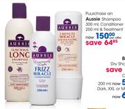 Aussie Shampoo-300ml, Conditioner-250ml & Treatment