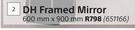 DH Framed Mirror-600mm x 900mm