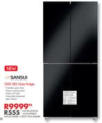 Sansui 500Ltr SBS Glass Fridge