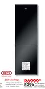 Defy 350Ltr Glass Fridge