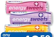 Clicks 12 Energy Sweets-Any 6