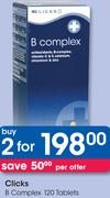 Clicks B Complex-2x120 Tablets