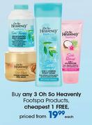 Oh So Heavenly Footspa Products-Each