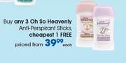Oh So Heavenly Anti-Perspirant Sticks-Each