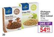 Glutagon Toasted Rice Cereal Assorted-375g Each