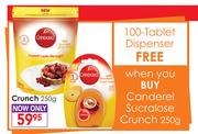 Canderel Sucralose Crunch-250g + 100 Tablet Dispenser Free