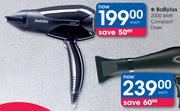 BaByliss 2000 Watt Compact Dryer