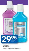 Clicks Mouthwash- 500ml Each