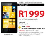 Nokia Lumia 520 Smartphone-On MTN Pay As You Go