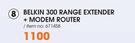 Belkin 300 Range Extender + Modem Router