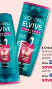 L'Oreal Elvive Shampoo or Conditioner-200ml Each