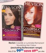 Revlon ColorSilk or Luminista Permanent Nourishing Hair Colour (Excluding Buttercream Range)-2's