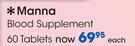 Manna Blood Supplement 60 Tablets-Per Pack