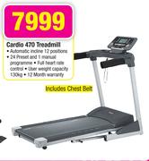 Cardio 470 Treadmill Including Chest Belt