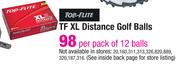 Top-Flite TF XL Distance Golf Balls-12's Ball Pack