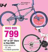 Raleigh 16" Or 20" Starz Or Rep BMX