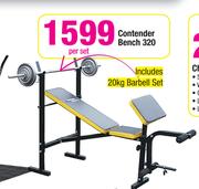 Contender Bench 320 Including 20kg Barbell Set