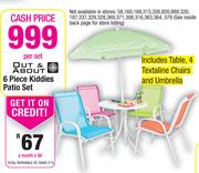 Out & About 6 Piece Kiddies Patio Set-Per Set