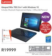 Lenovo Ideapad Miix 700 2-In-1 With Windows 10
