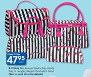 Clicks Fab Queen Toiletry Bag, Vanity Bag Or Hanging Bag Or Cosmetics Purse-Each