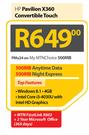 HP Pavilion X360 Convertible Touch-On My MTNChoice 500MB