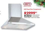 Defy 600 Prem/Chim Cookerhood