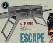 Camp Master Folding Braai Stainless Steel Includes Carry Bag