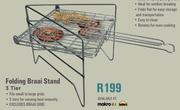 Camp Master Folding Braai Stand 3 Tier