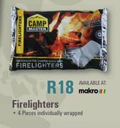 Camp Master Firelighters 4 Piece Individually Wrapped