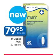 Clicks MSM-60 Tablets