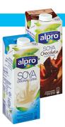 Alpro Soya Milk Chocolate or Light-1Ltr Each