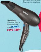 Babyliss 2000W Ionic AC Hairdryer D420E