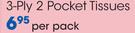 Clicks 3-Ply 2 Pocket Tissues