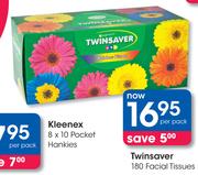 Twinsaver 180 Facial Tissues