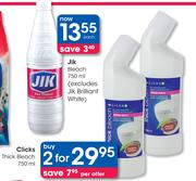 Clicks Thick Bleach-2 x 750ml